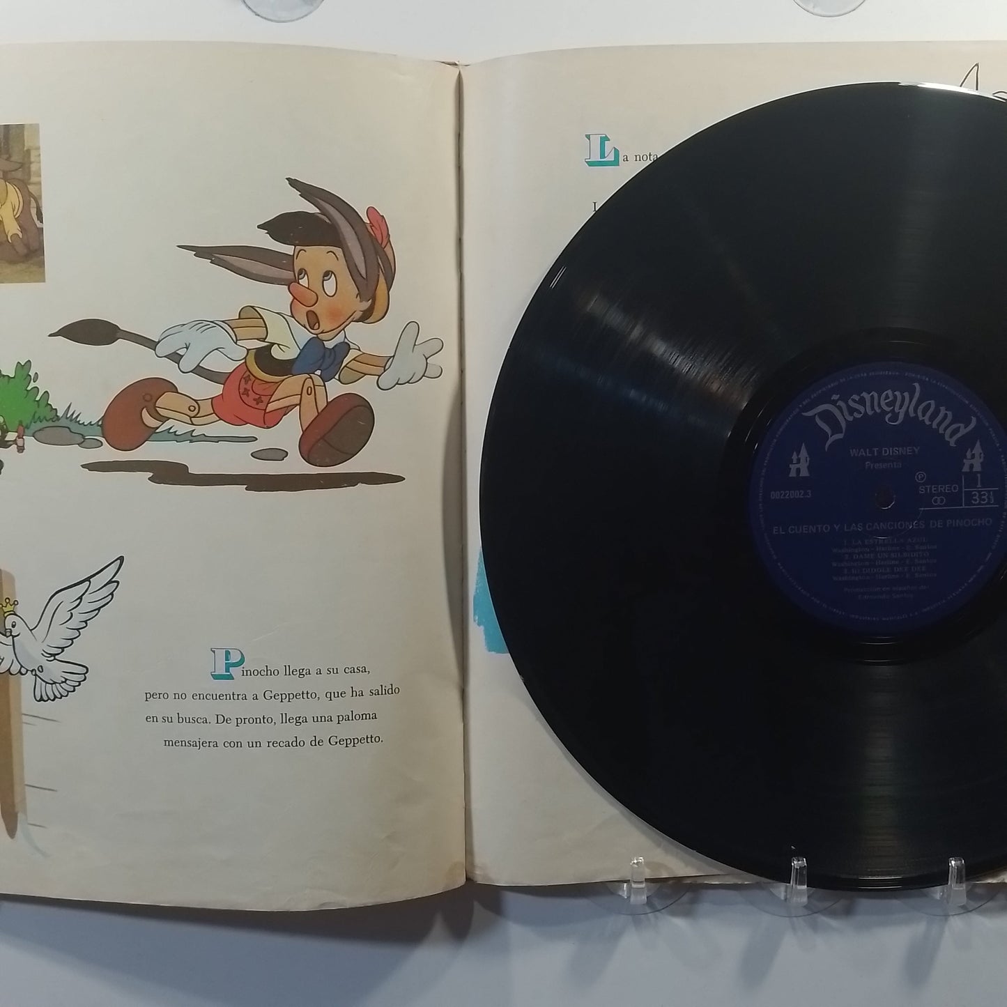 lp pinocho walt disney presenta el cuento y las canciones made peru 1970 gatefold infantil