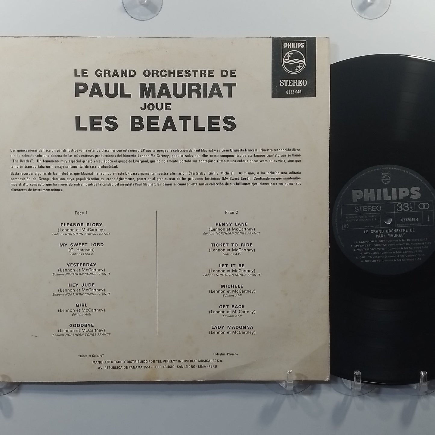 lp paul mauriat beatles made peru 1973 instrumental