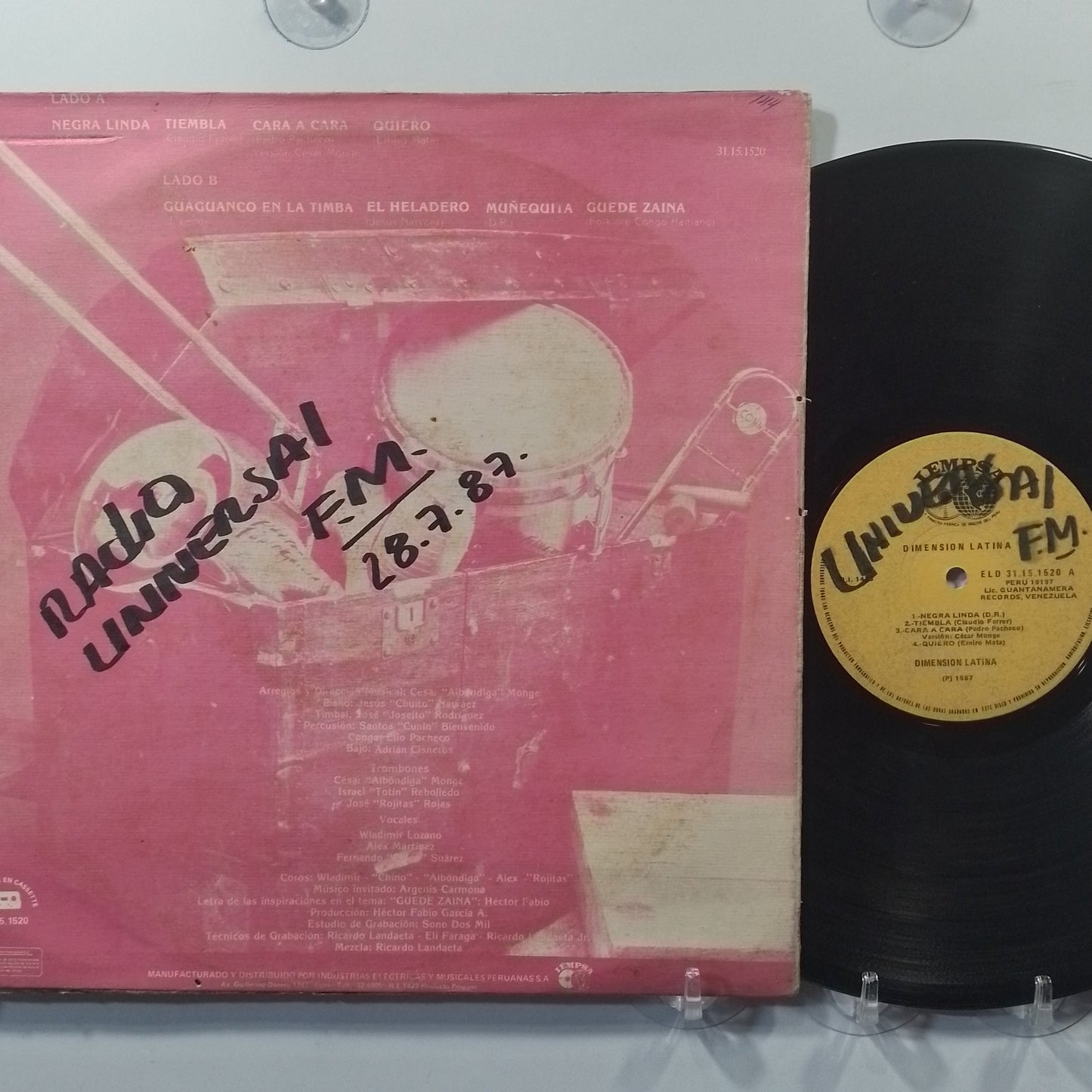 lp Dimension Latina Producto De Exportacion made peru 1984 salsa