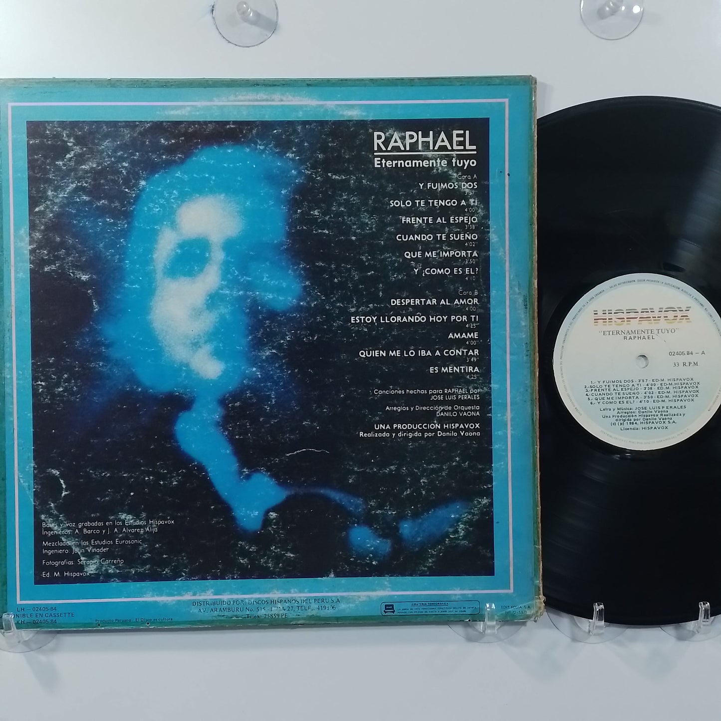 lp Raphael Eternamente Tuyo made peru 1984 latin pop