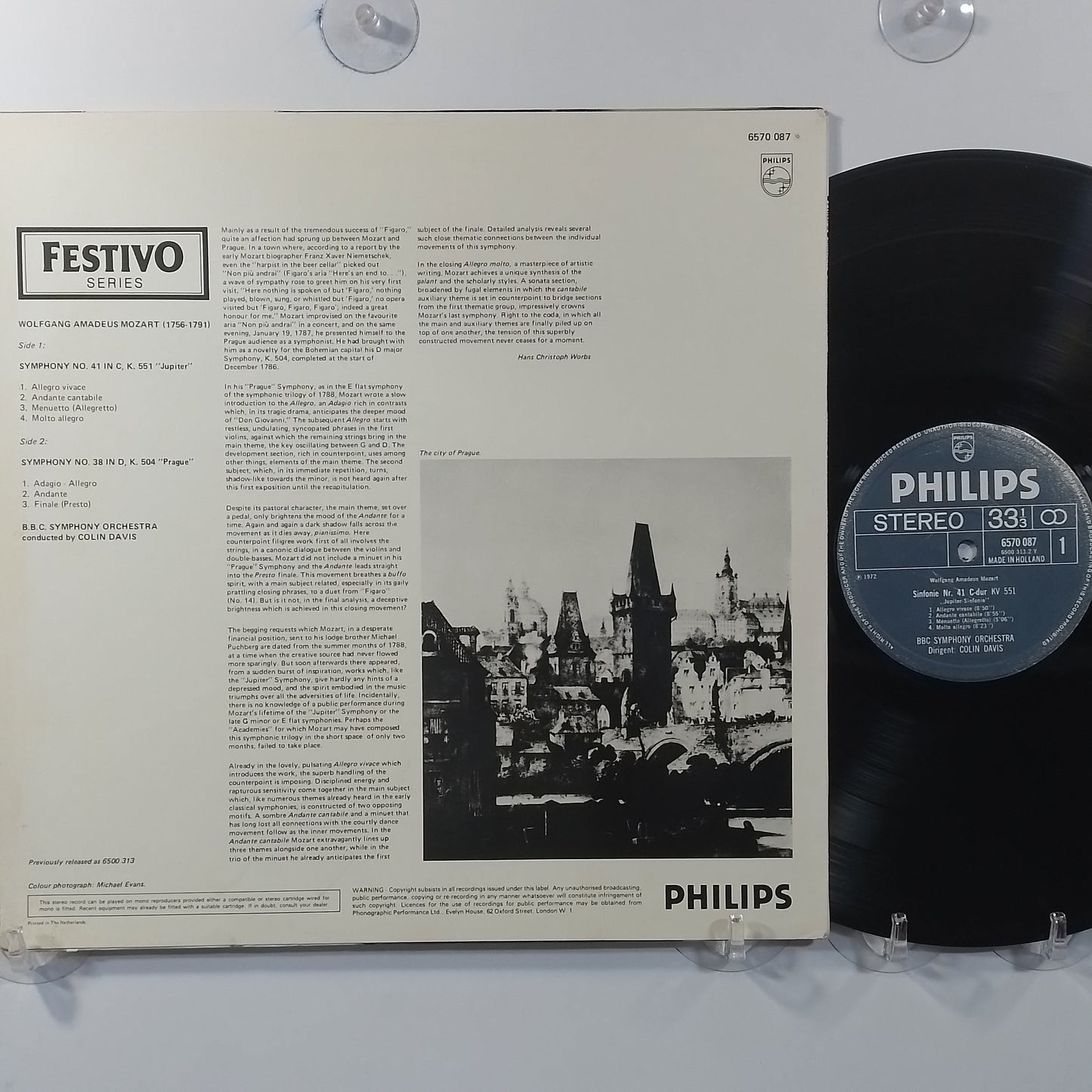 lp Colin Davis Mozart Symphonie No 41 made holanda 1972 clasico