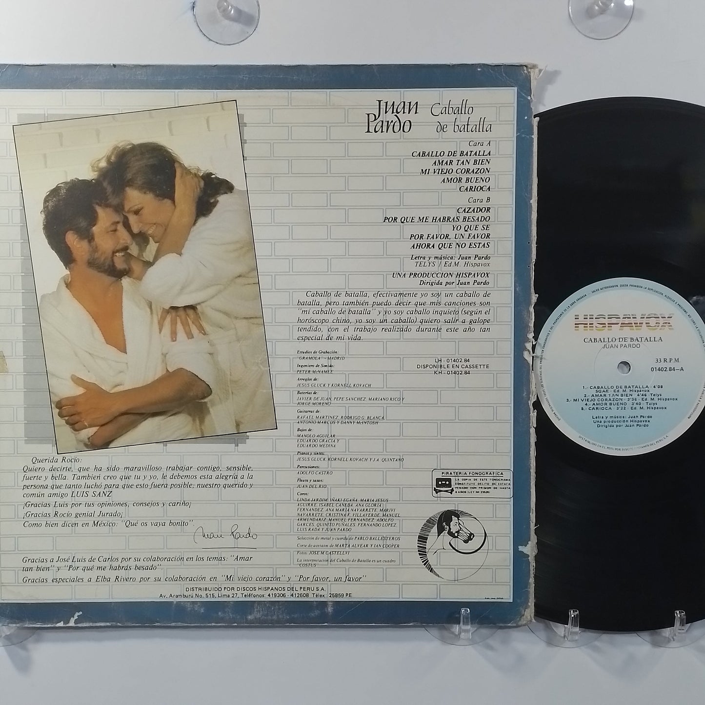lp Juan Pardo Caballo De Batalla made peru 1983 latin pop