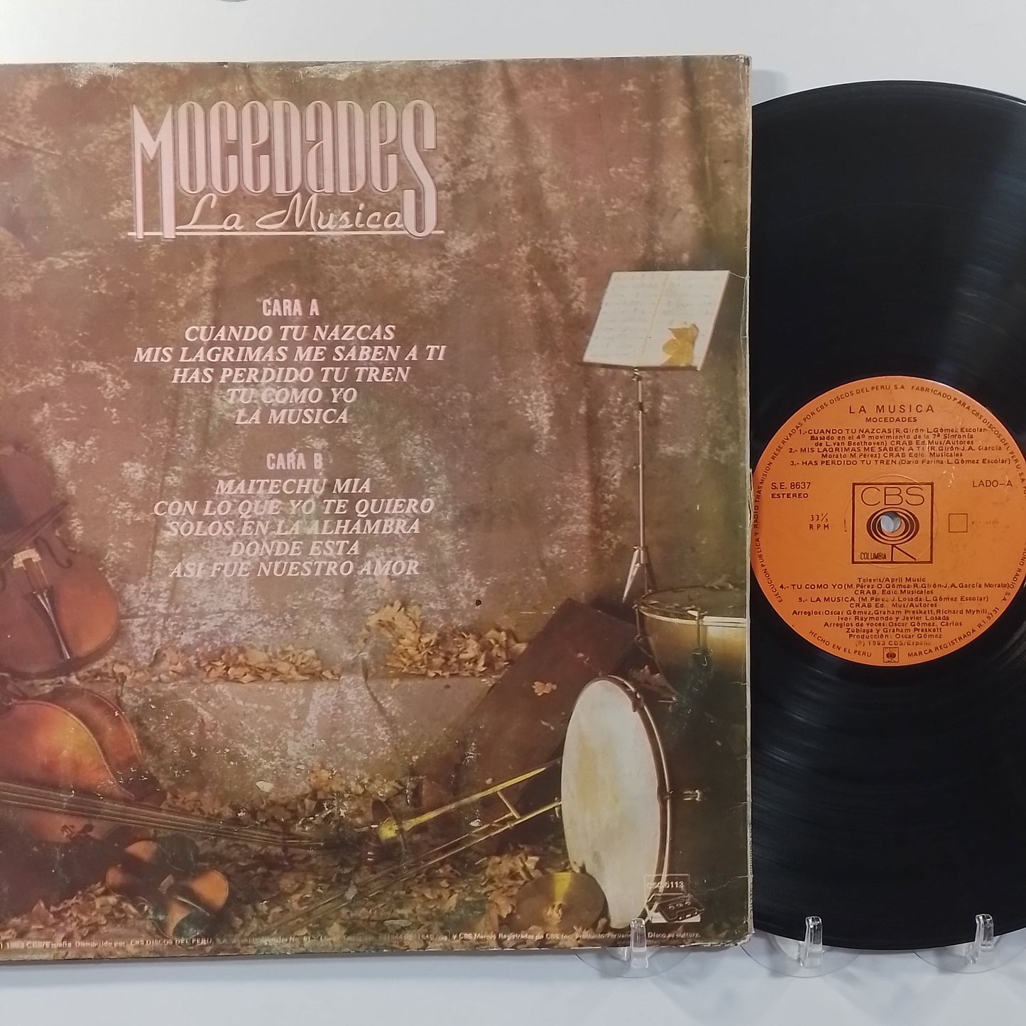 lp Mocedades La Musica made peru 1983 balada pop