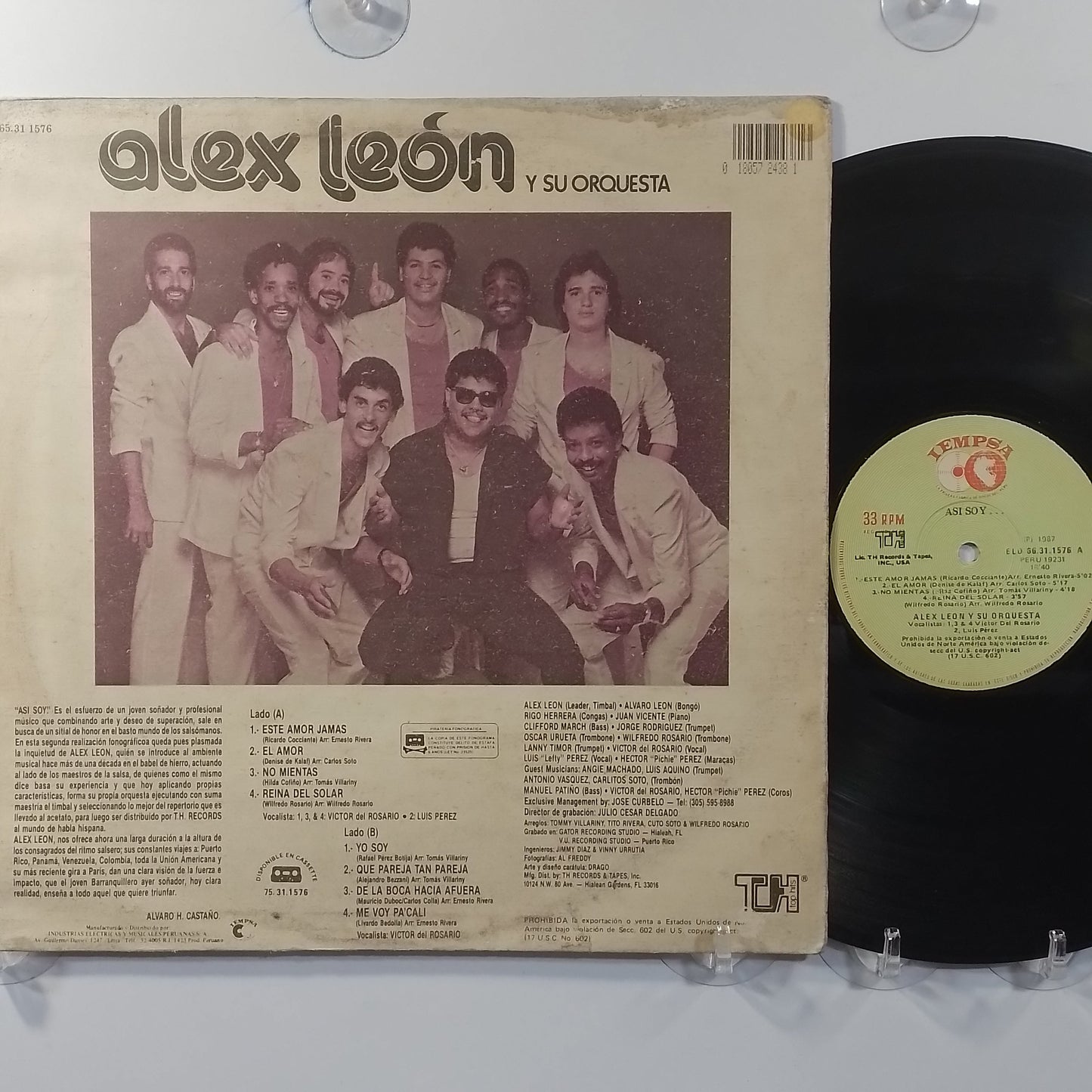 lp Alex Leon Y Su Orquesta Asi Soy made peru 1986 latin salsa