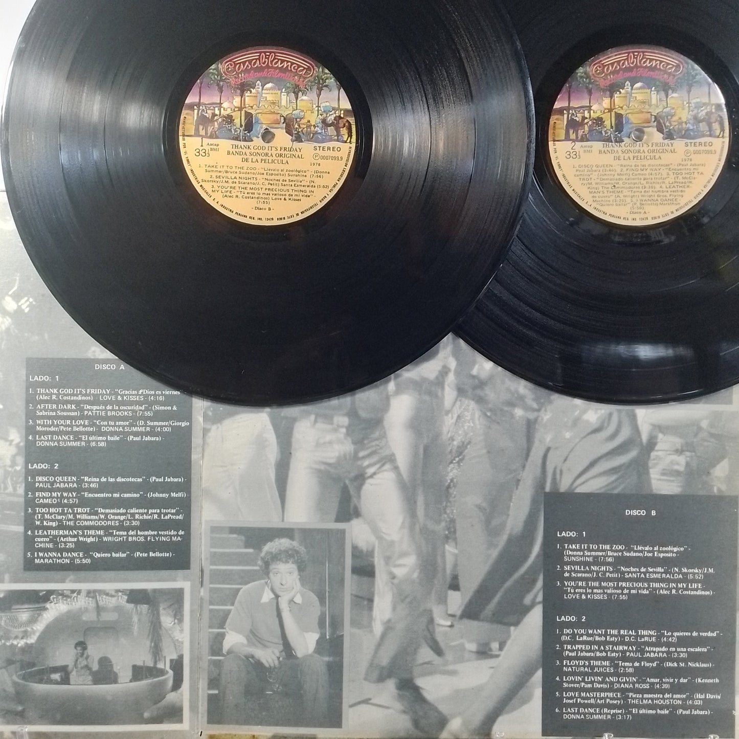 x2 lp Thank God It's Friday Donna Summer Diana Ross The Commodores varios made peru 1978 gatefold soundtrack