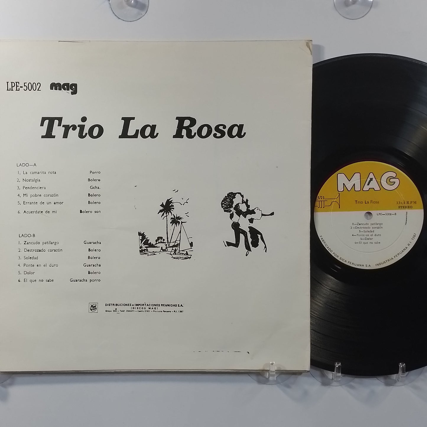 lp trio la rosa trio la rosa made peru 1961 guaracha bolero