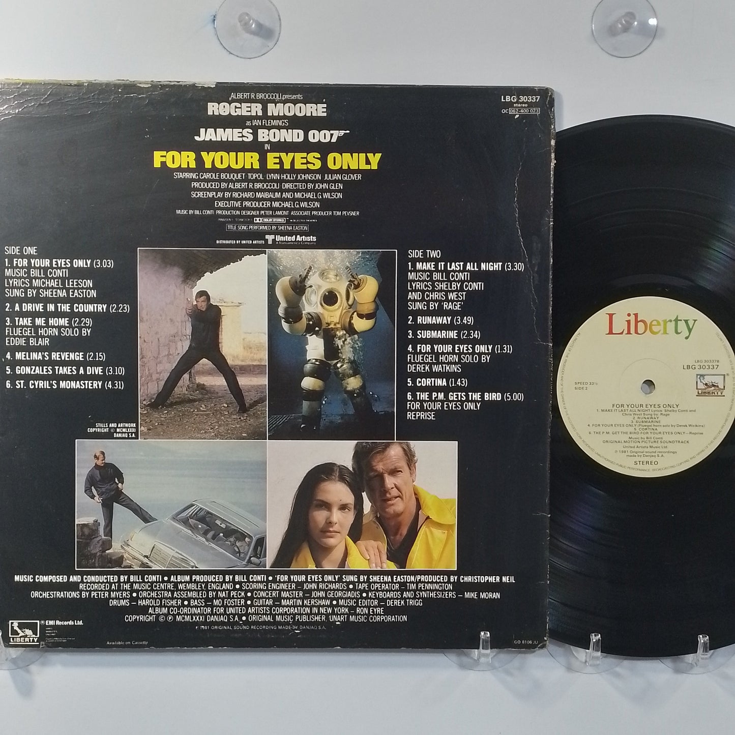 lp james bond 007 For Your Eyes Only sheena easton bill conti made inglaterra 1981 soundtrack