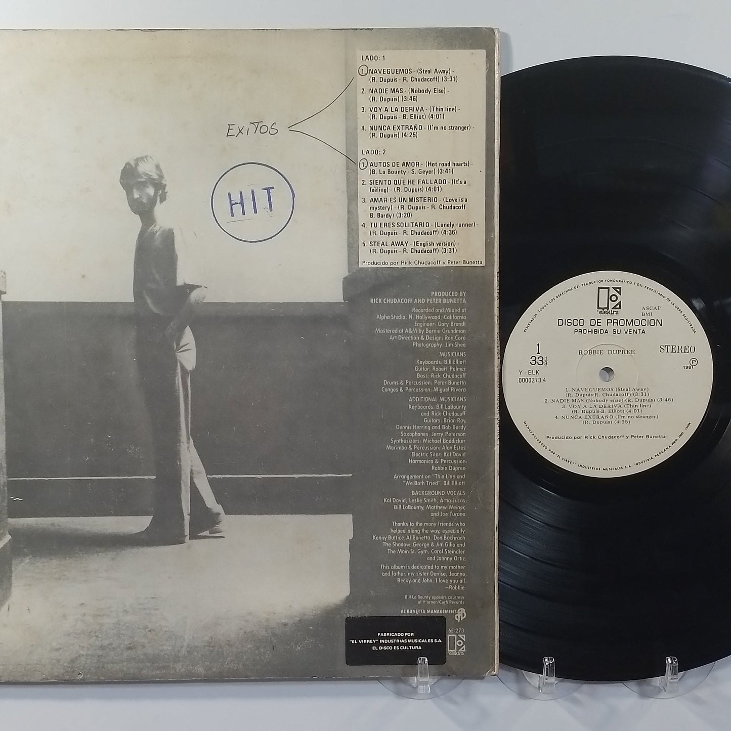 lp Robbie Dupree Robbie Dupree made peru 1981 promocional pop rock