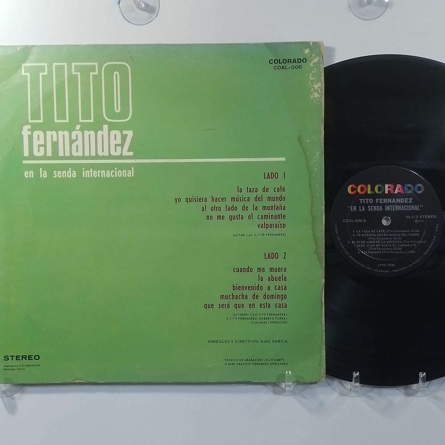 lp Tito Fernandez En La Senda Internacional made chile 1977 nueva cancion folk