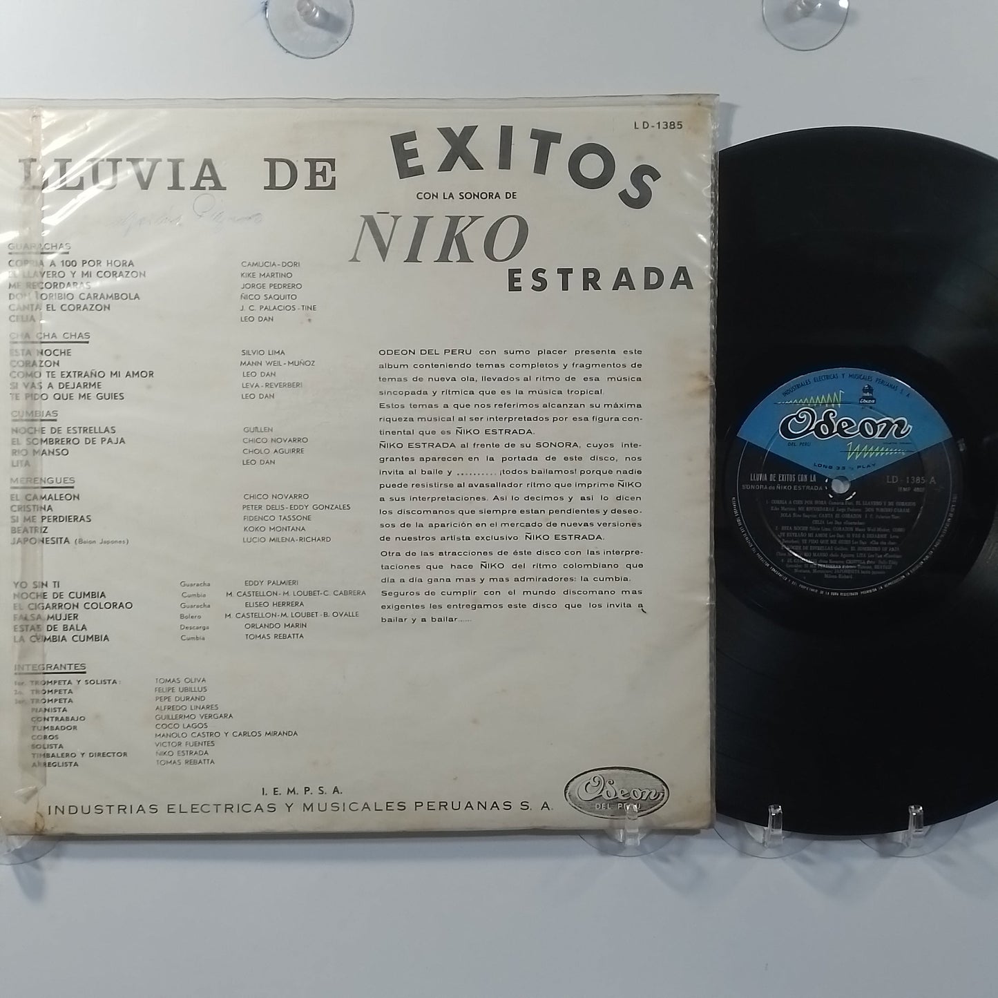 lp La Sonora De Ñico Estrada Lluvia De Exitos made peru 1964 descarga cumbia