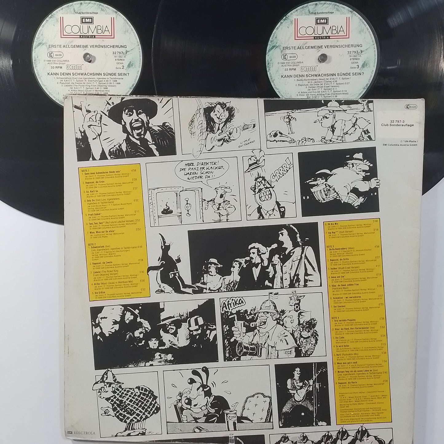 x2 lp Erste Allgemeine Verunsicherung Kann Denn Schwachsinn Sünde Sein made austria 1988 Synth pop