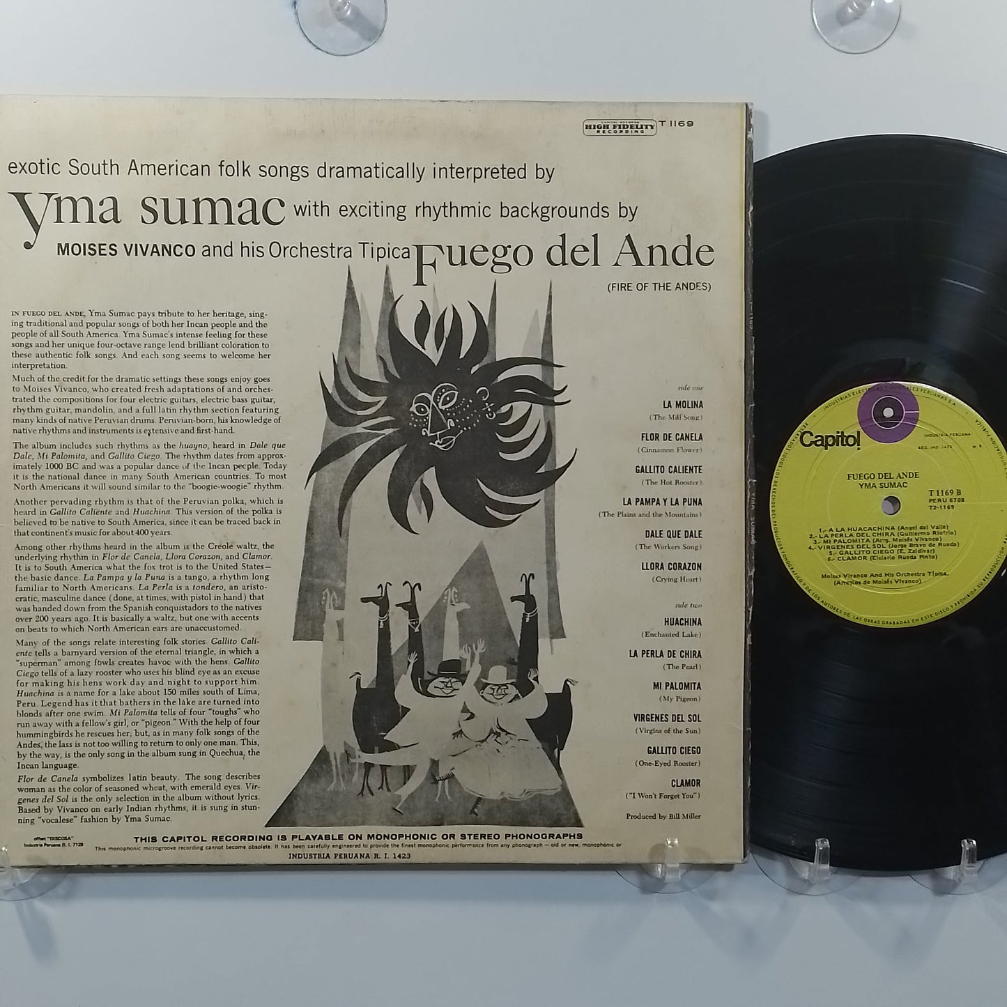 lp yma sumac fuego del ande made peru 1965 latin jazz folk
