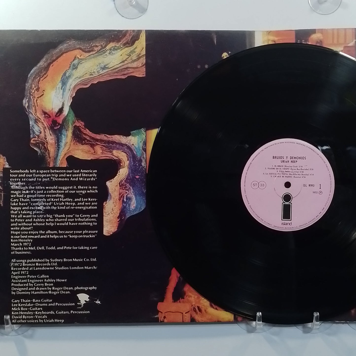 lp uriah heep demons and wizards made peru 1973 hard rock