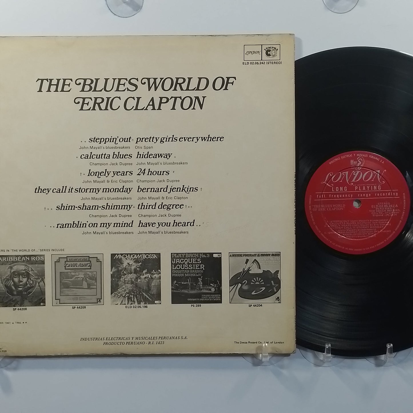 lp Eric Clapton The Blues World Of Eric Clapton made peru 1975 blues rock