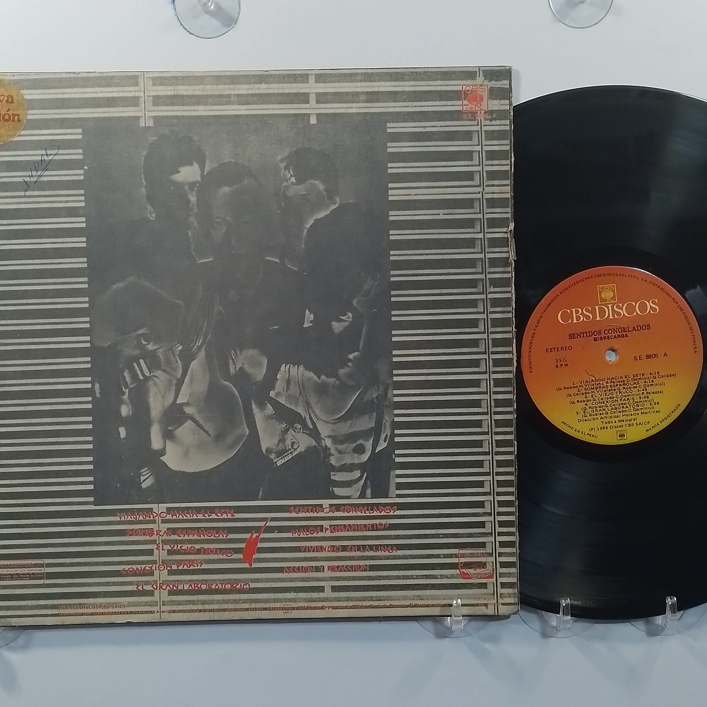 lp Sobrecarga Sentidos Congelados made peru 1986 punk rock