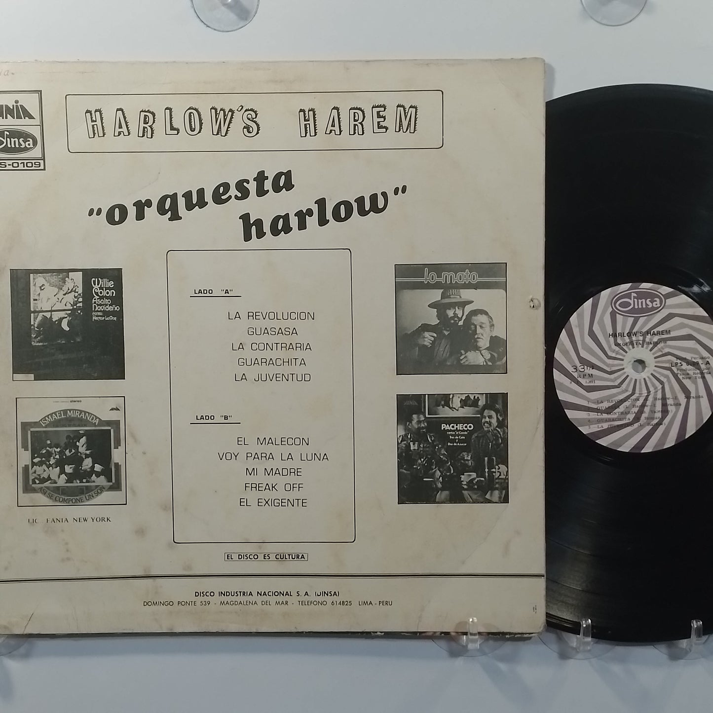 lp Orchestra Harlow Harlow's Harem made peru 1972 soul salsa