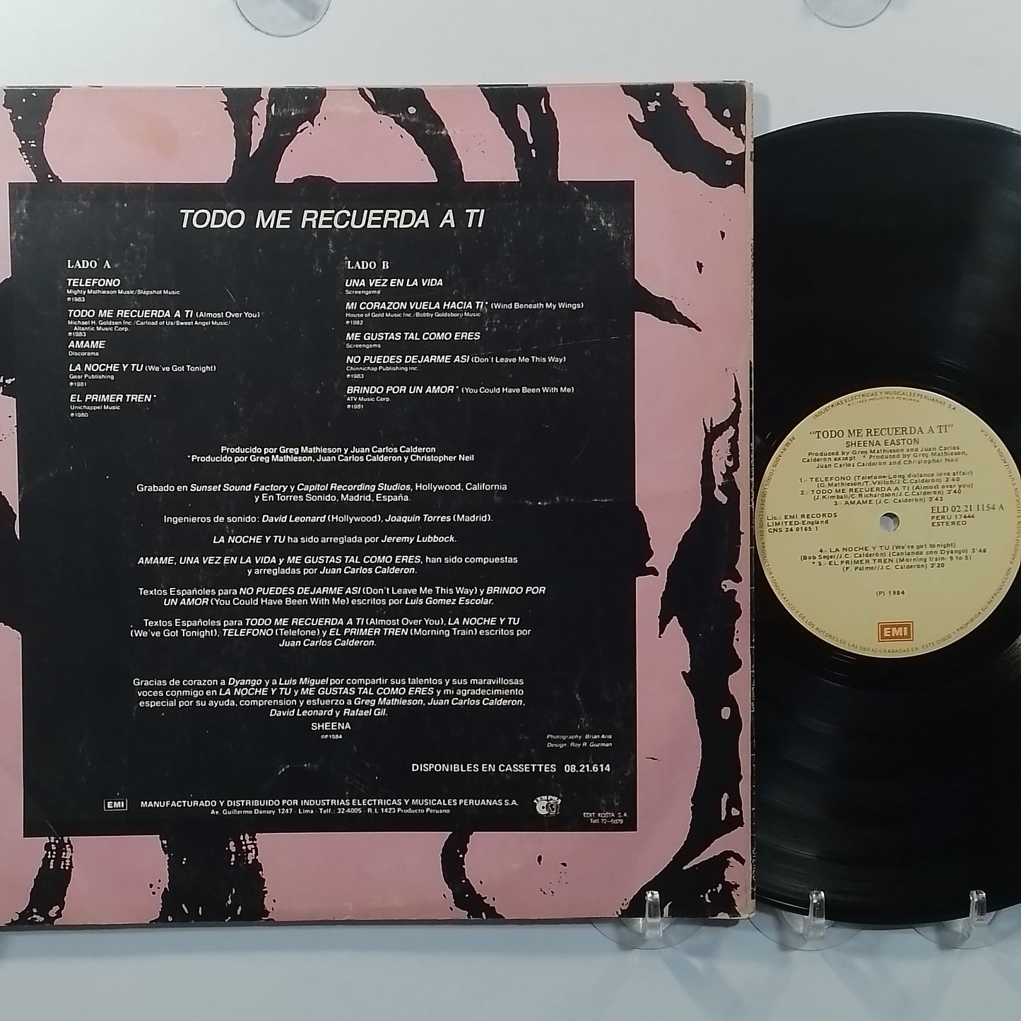 lp Sheena Easton Todo Me Recuerda A Ti made peru 1984 latin pop rock