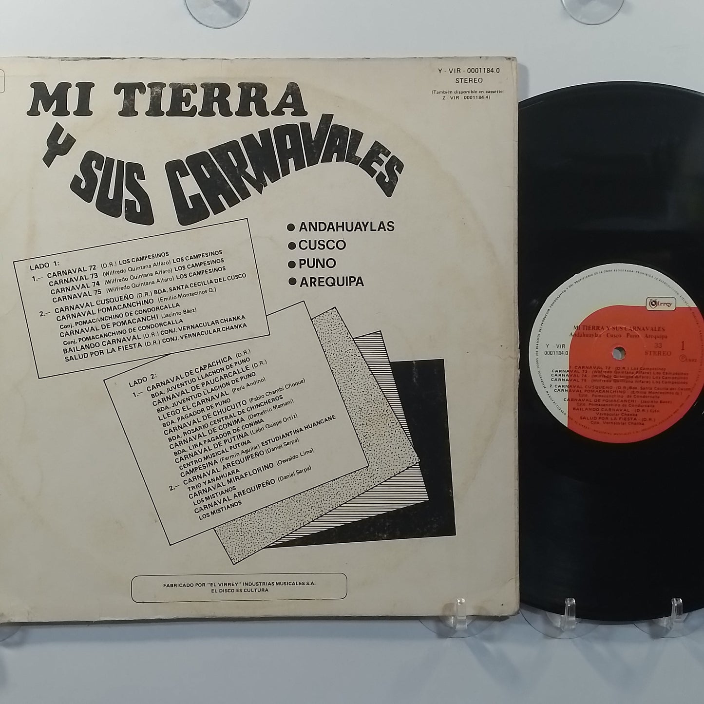 lp mi tierra y sus carnavales andahuaylas cusco puno arequipa made peru 1982 andean folk