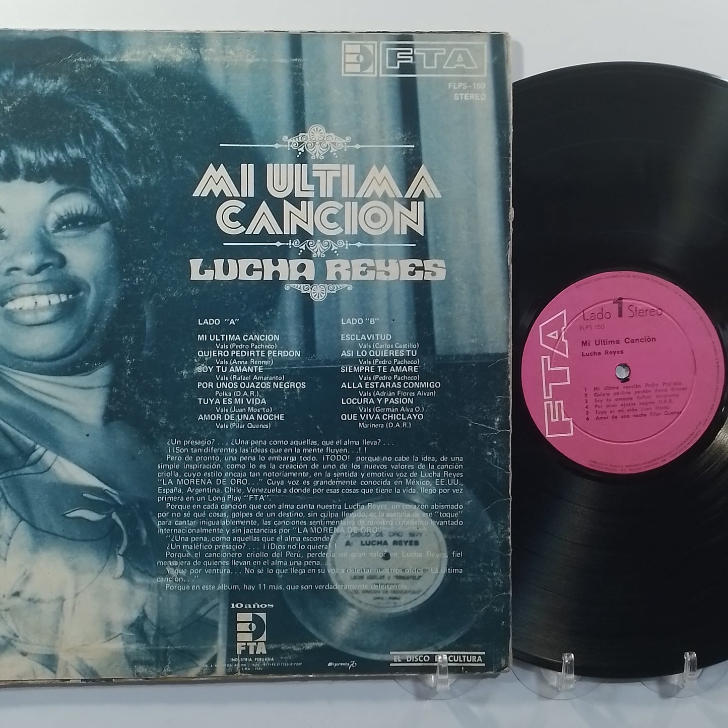 lp Lucha Reyes Mi Ultima Cancion made peru 1973 criolla folk