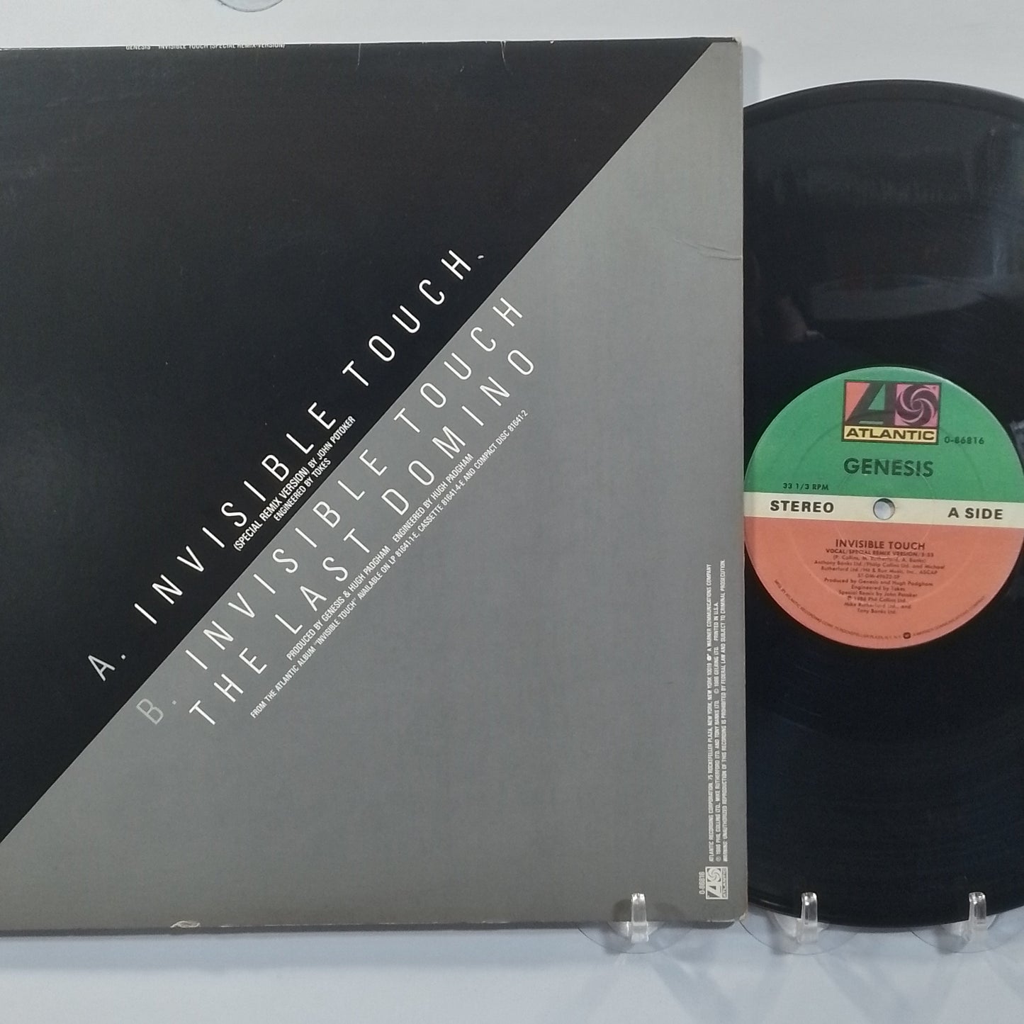 maxi single 12" Genesis Invisible Touch (Special Remix Version) made usa 1986 soft rock