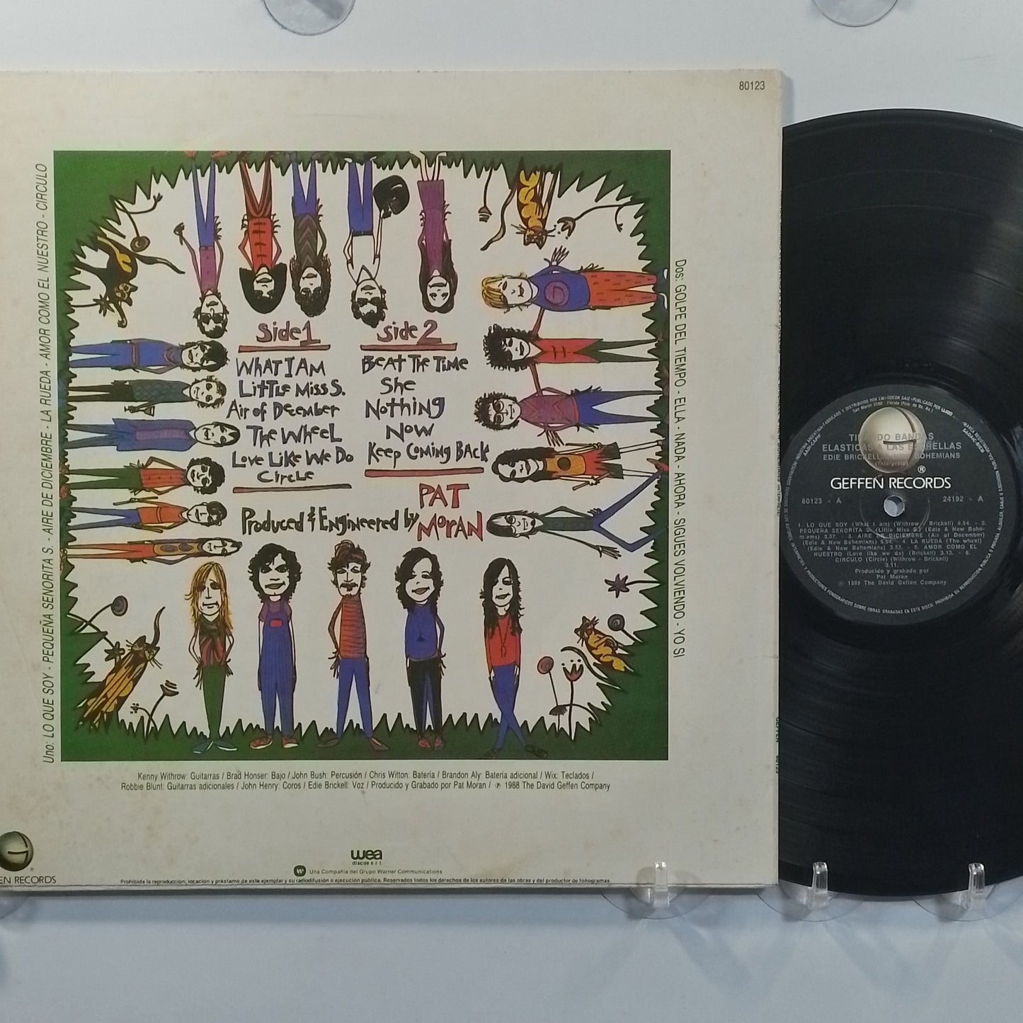 lp Edie Brickell & New Bohemians Tirando bandas elasticas a las estrellas made argentina 1988 pop rock