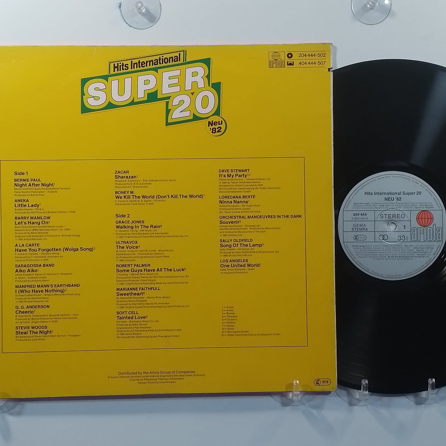 lp Hits International Super 20 Neu '82 Orchestral Manoeuvres In The Dark Grace Jones Bernie Paul varios made alemania 1982 pop rock