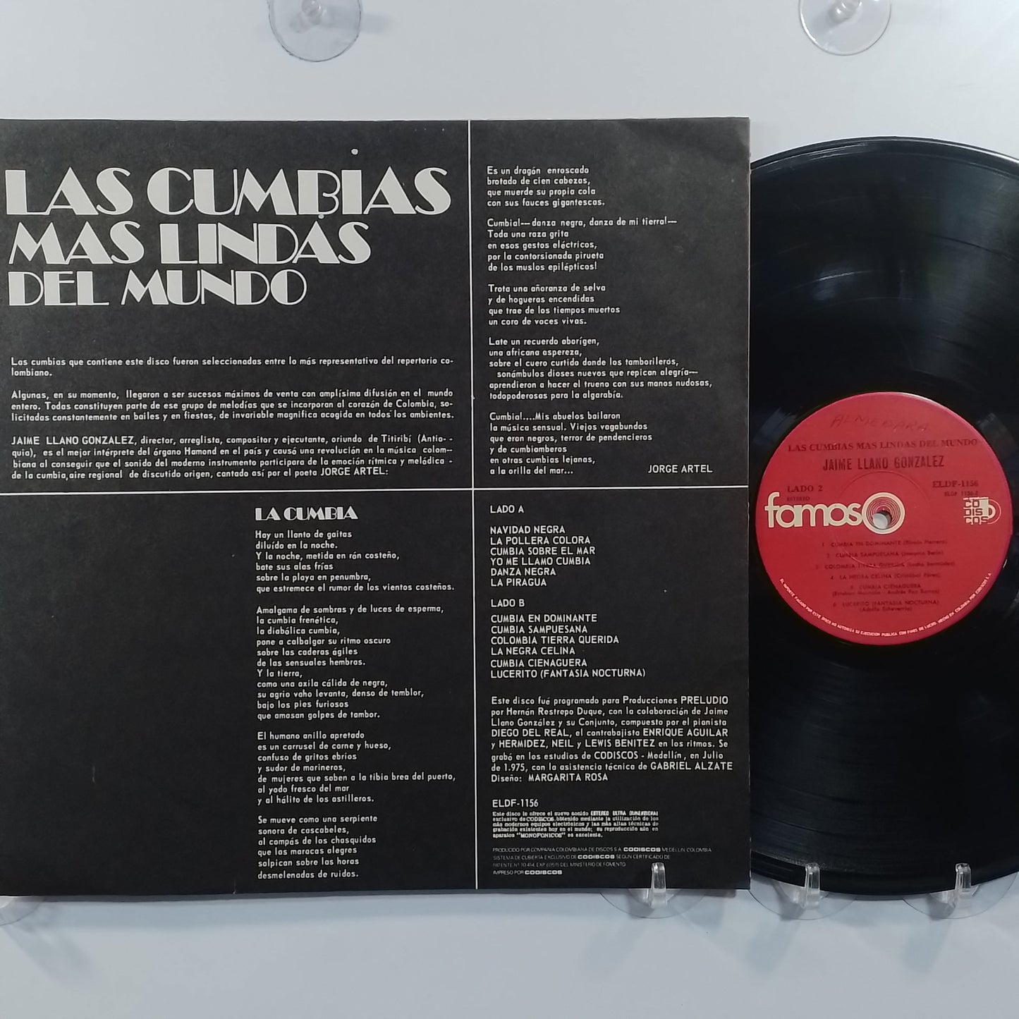 lp Jaime Llano Gonzalez Las Cumbias Mas Lindas Del Mundo made colombia 1975 latin cumbia