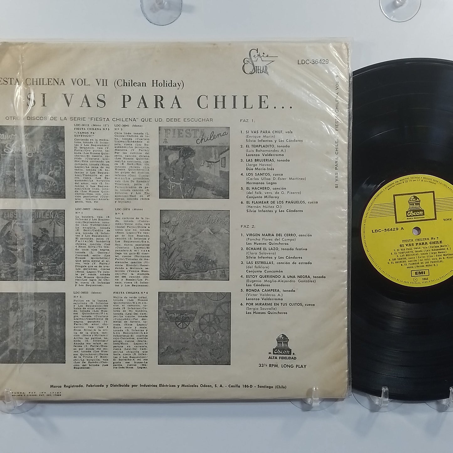 lp Si Vas Para Chile Fiesta Chilena Vol 7 Silvia Infantas Y Los Condores Los Huasos Quincheros Lorenzo Valderrama varios made chile 1964 latin folk