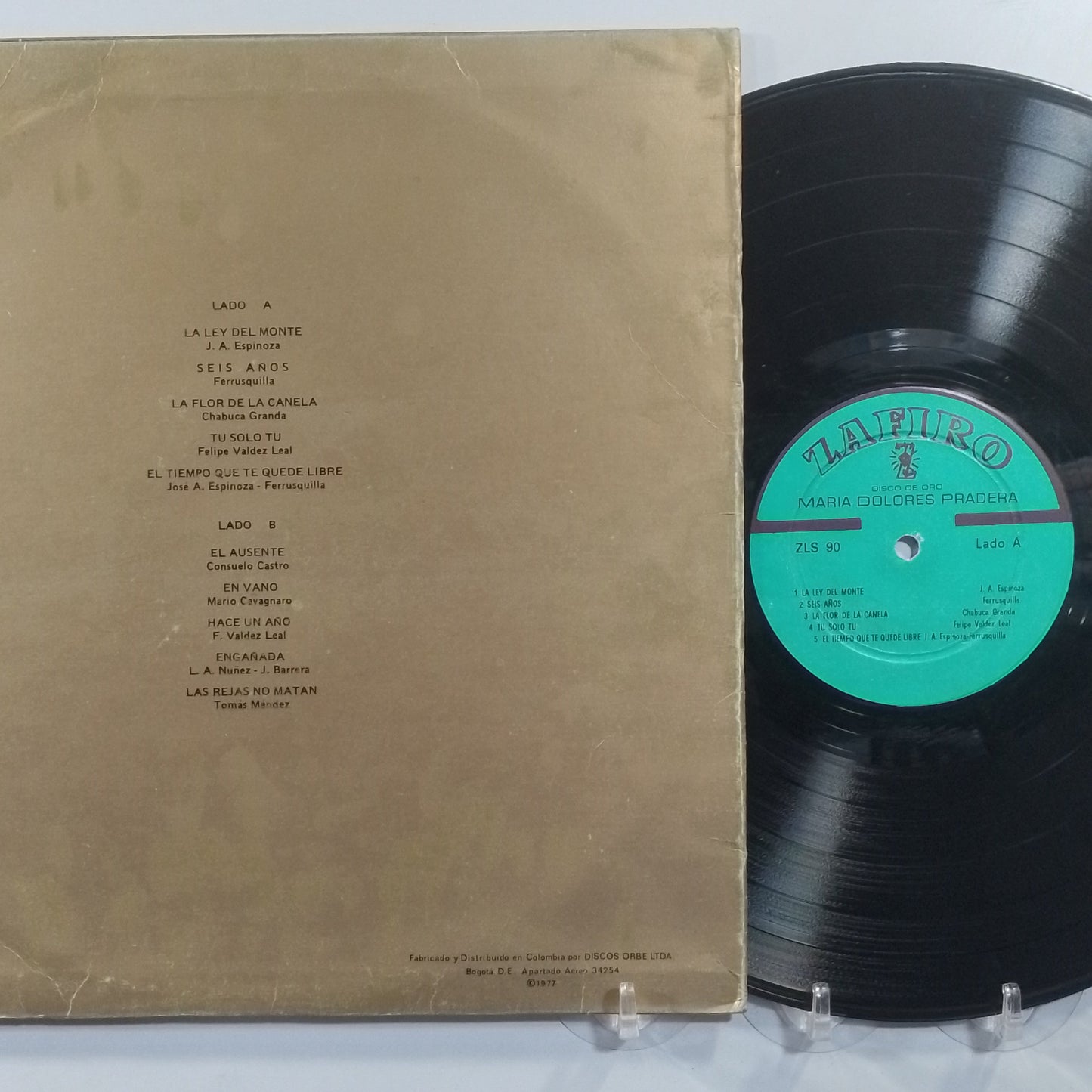 lp Maria Dolores Pradera Disco De Oro made colombia 1977 ranchera folk