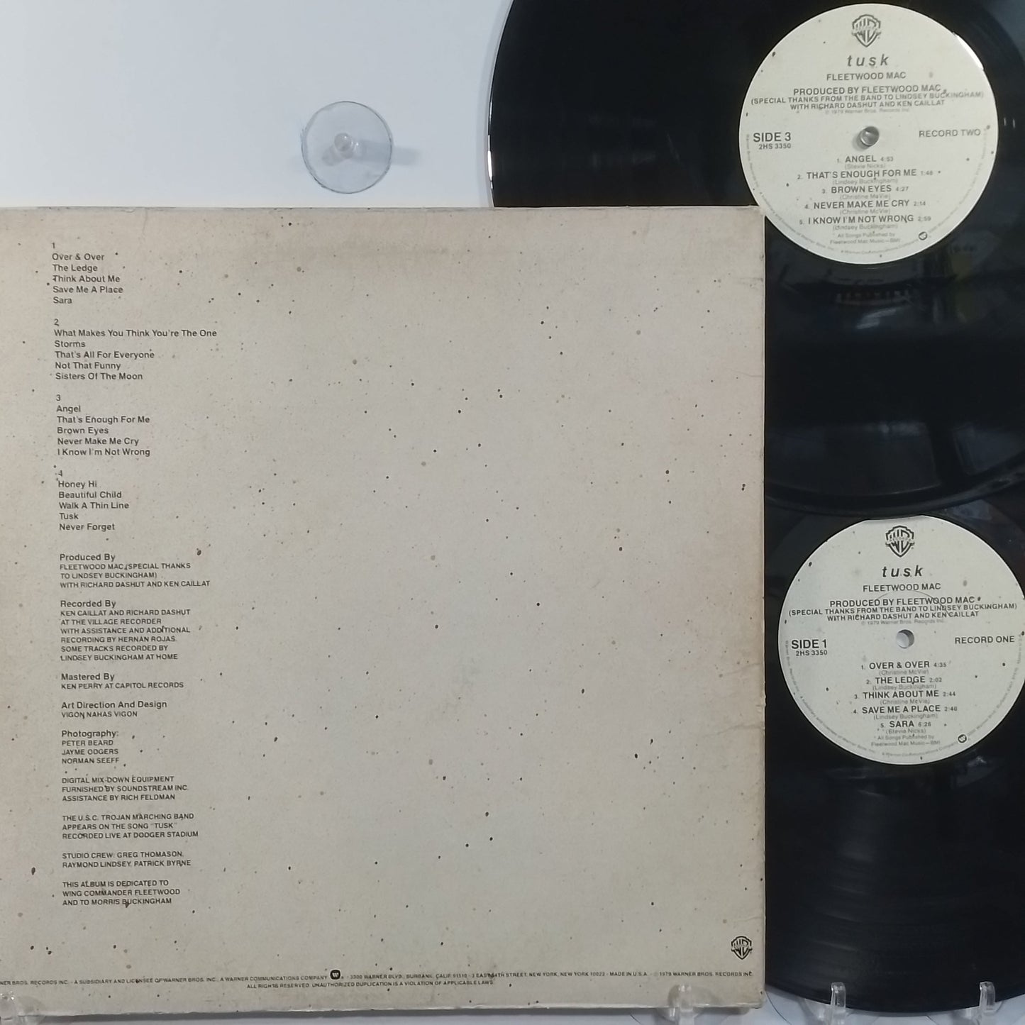 x2 lp Fleetwood Mac Tusk made usa 1979 con insert rock