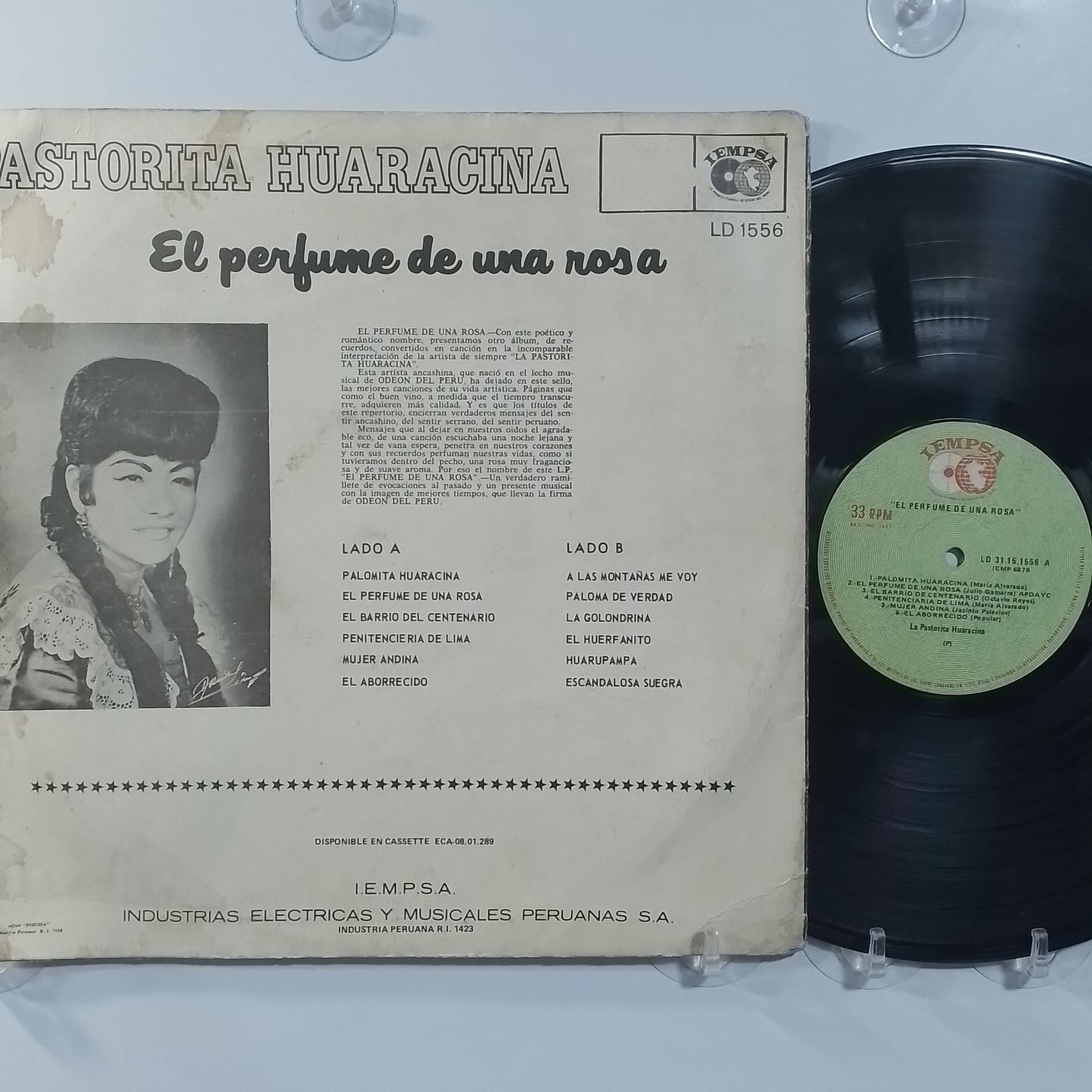 lp La Pastorita Huaracina El Perfume De Una Rosa made peru 1966 huayno folk