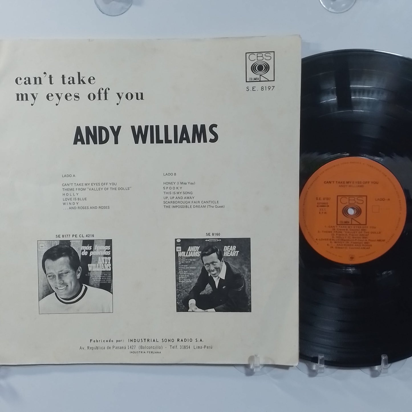 lp Andy Williams Can't Take My Eyes Off You made peru 1970 jazz folk country