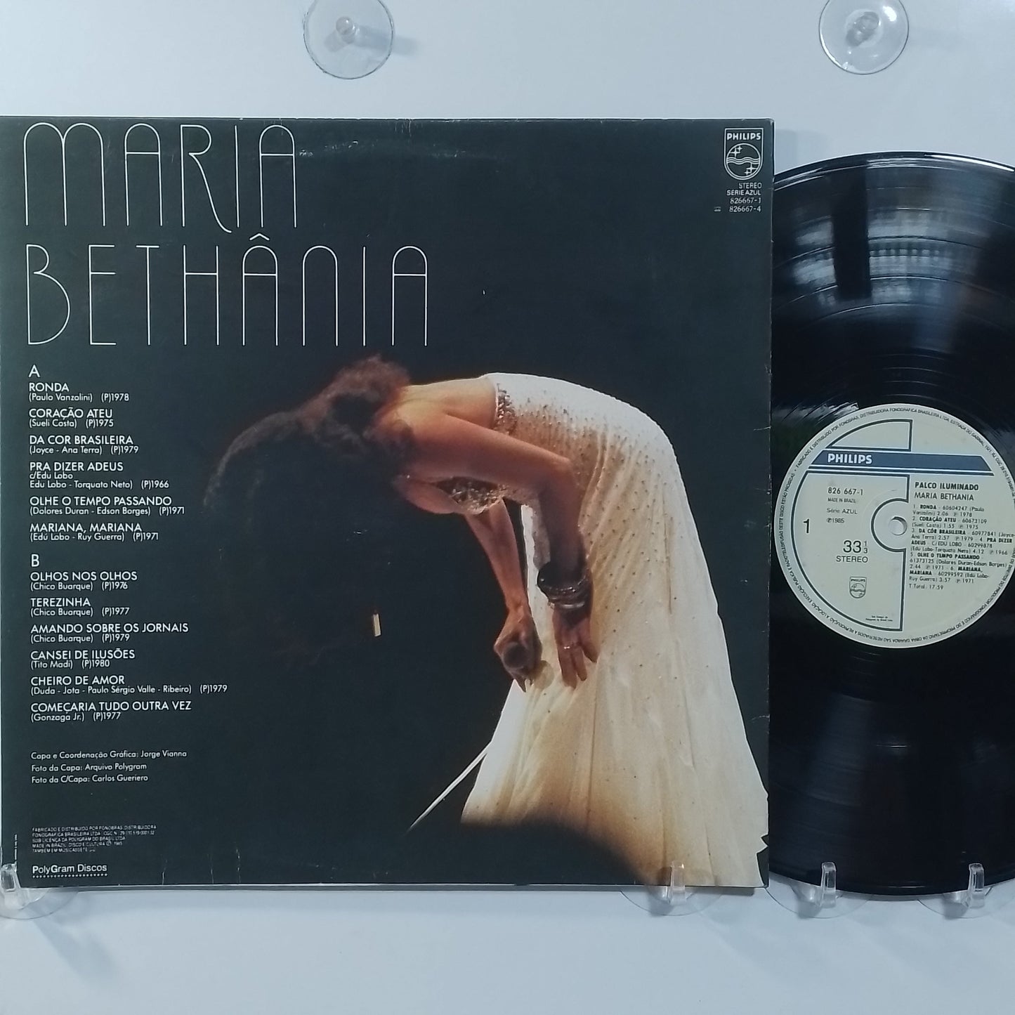 lp Maria Bethânia Palco Iluminado made Brasil 1985 Latin Bossanova