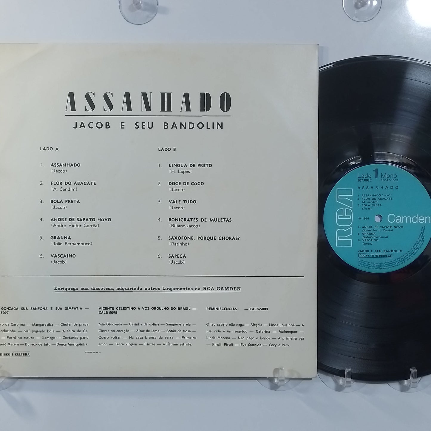lp Jacob e Seu Bandolim Assanhado made Brasil 1966 latin choro folk