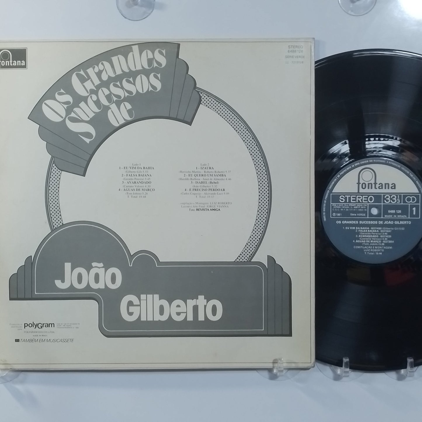 lp joão gilberto os grandes sucessos de joao gilberto made Brasil 1981 bossa nova latin