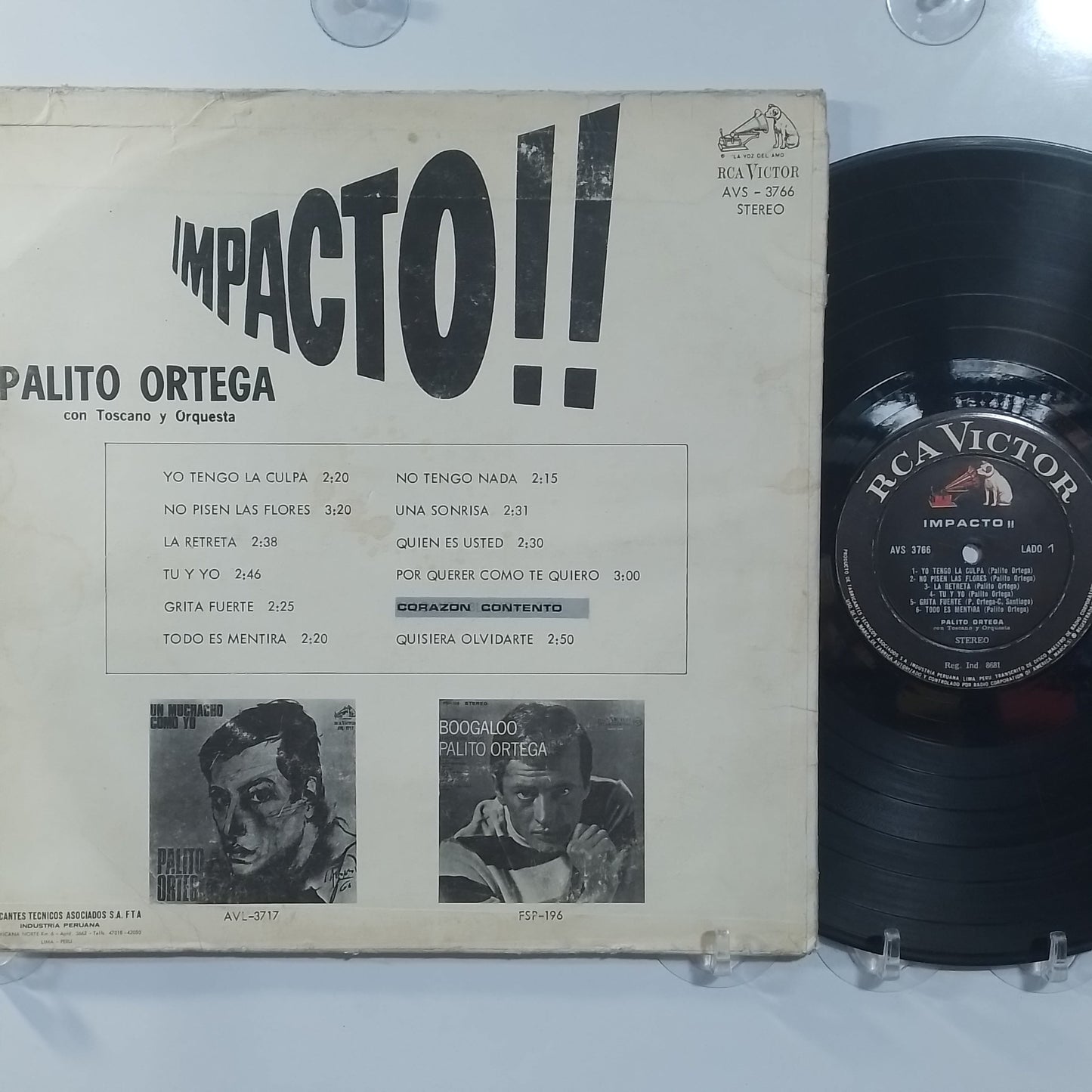 lp Palito Ortega Impacto made peru 1967 latin pop