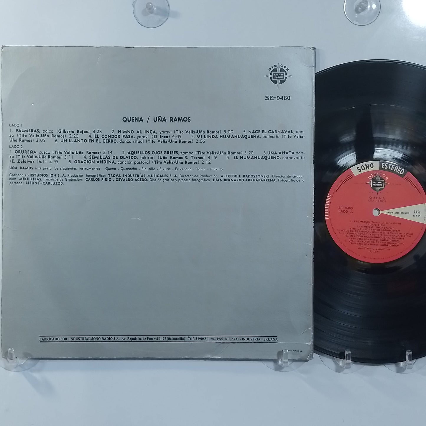 lp Uña Ramos Quena made peru 1974 andean folk