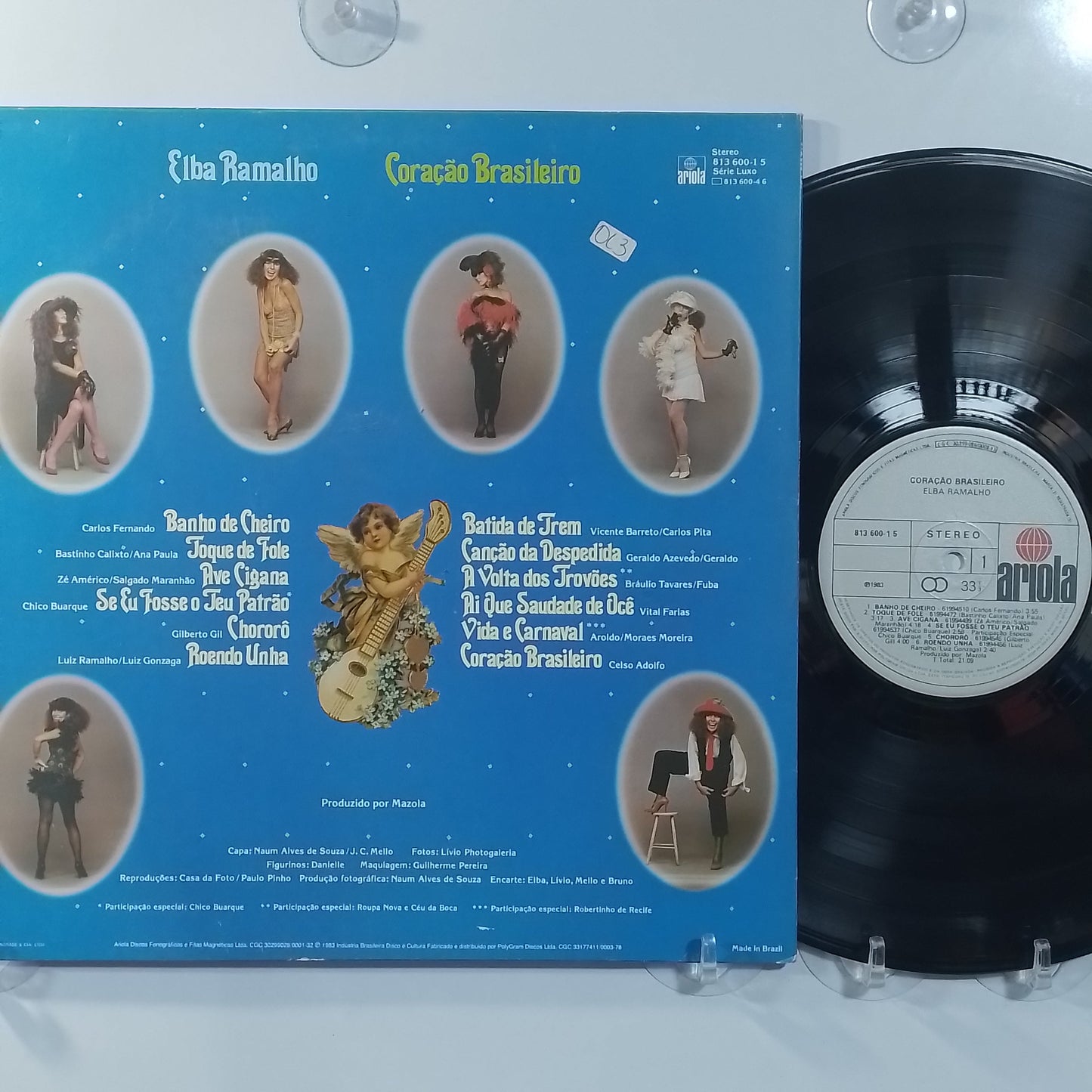 lp Elba Ramalho Coracao Brasileiro made Brasil 1983 con insert latin frevo pop
