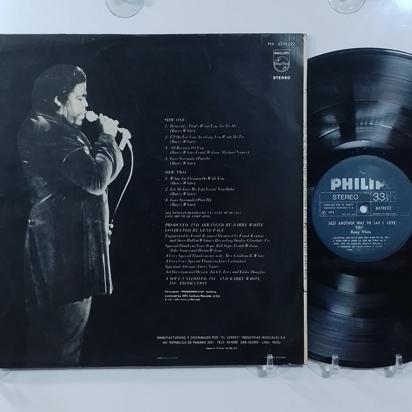 lp barry white just another way to say i love you made peru 1975 soul disco