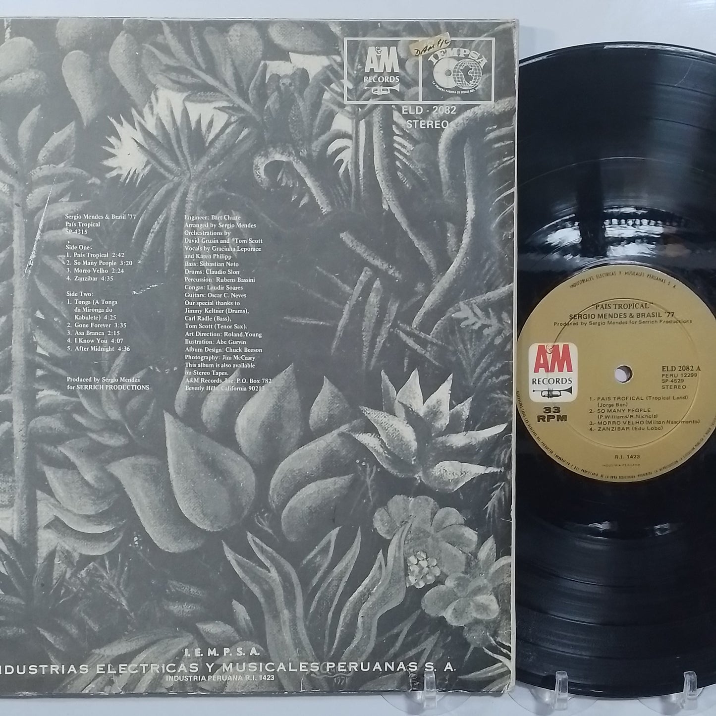 lp Sergio Mendes & Brasil 77 Pais Tropical made peru 1971 latin jazz bossanova
