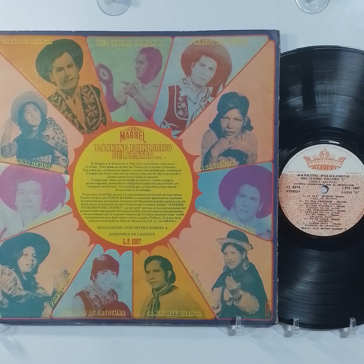 lp ranking folklorico del centro volumen 1 princesita de los andes esmeralda del mantaro plebeyo del centro varios made peru 1980 huayno folk
