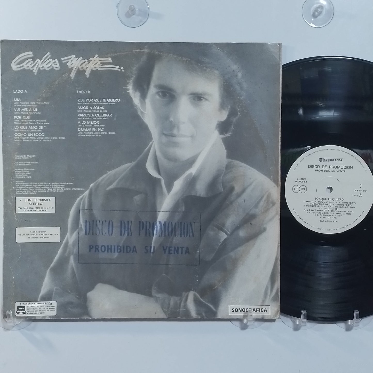 lp Carlos Mata Porque Te Quiero made peru 1985 promocional latin pop