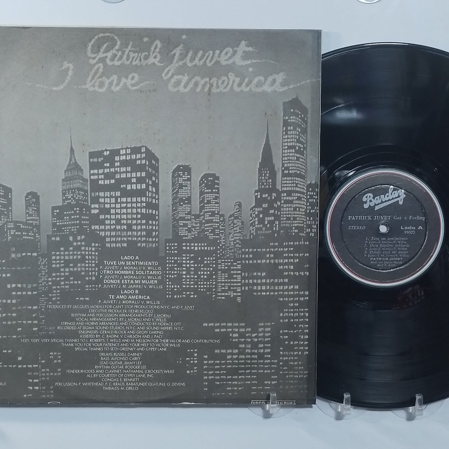 lp Patrick Juvet Got A Feeling I Love America made peru 1978 electronic disco