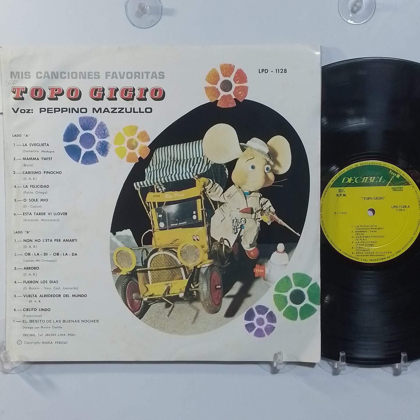 lp topo gigio mis canciones favoritas made peru 1970 infantil