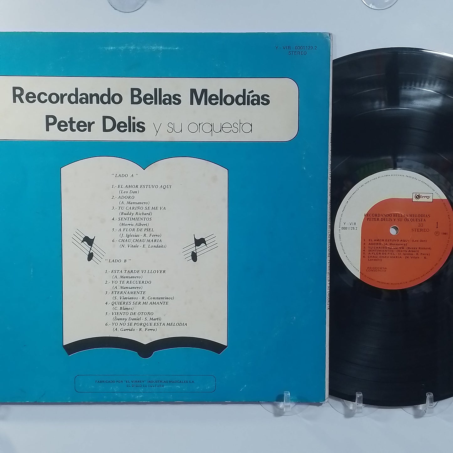 lp peter delis y su orquesta recordando bellas melodias made peru 1981 instrumental