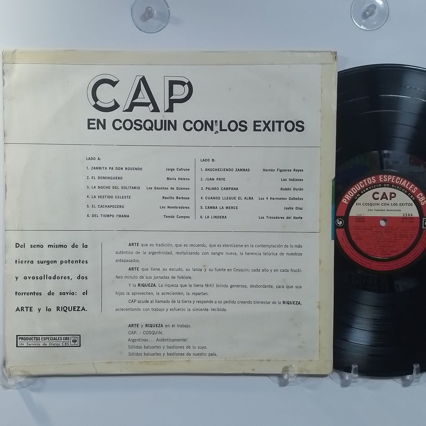 lp en cosquin con los exitos Jorge Cafrune Maria Helena Ruben Duran varios made argentina 1987 latin folk