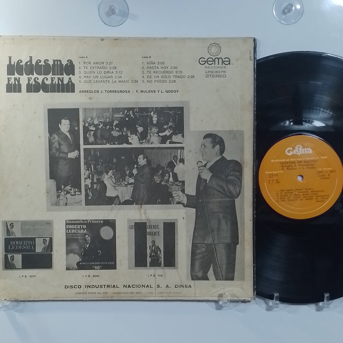 lp ledesma ledesma en escena made peru 1970 latin bolero