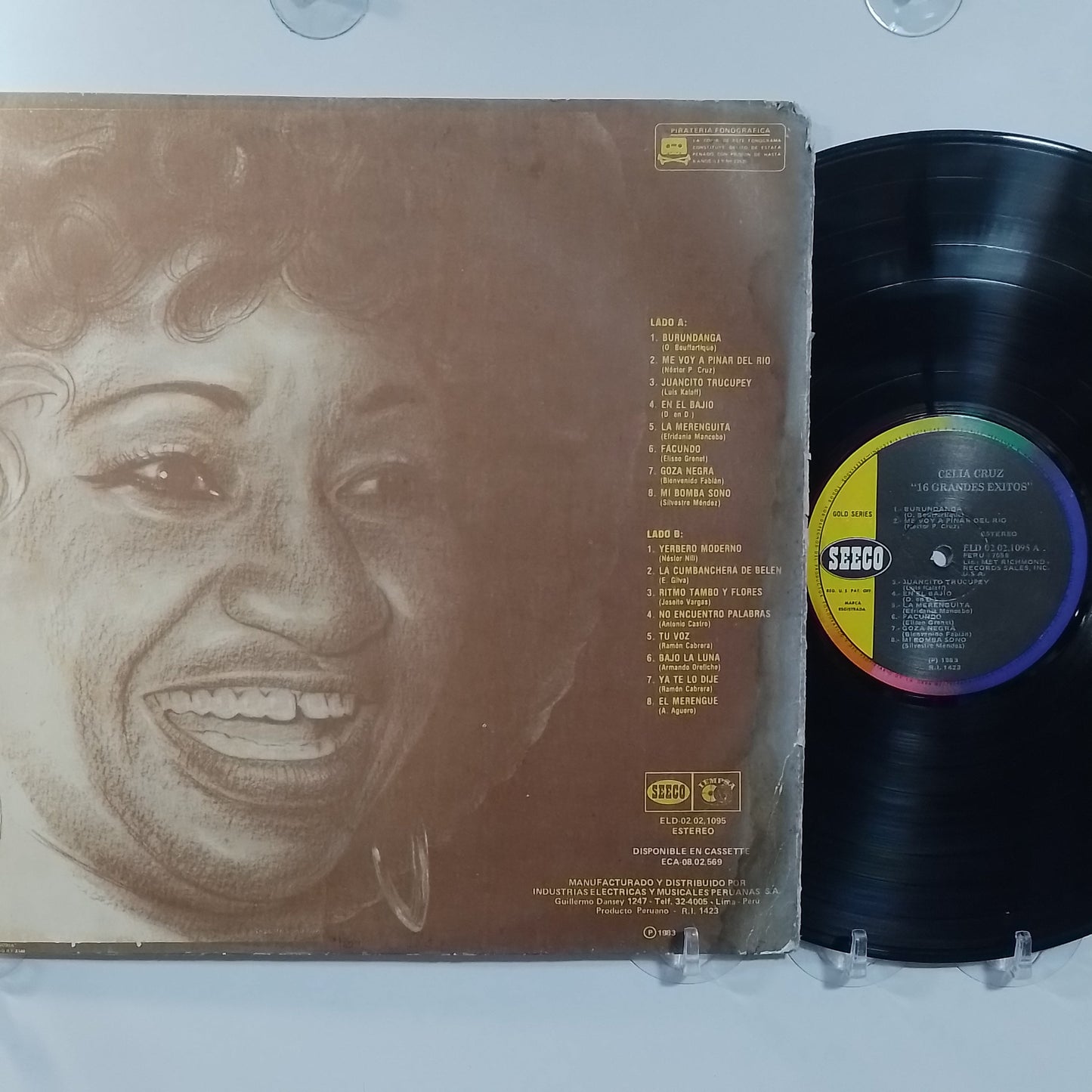 lp Celia Cruz 16 Grandes Exitos made peru 1983 salsa