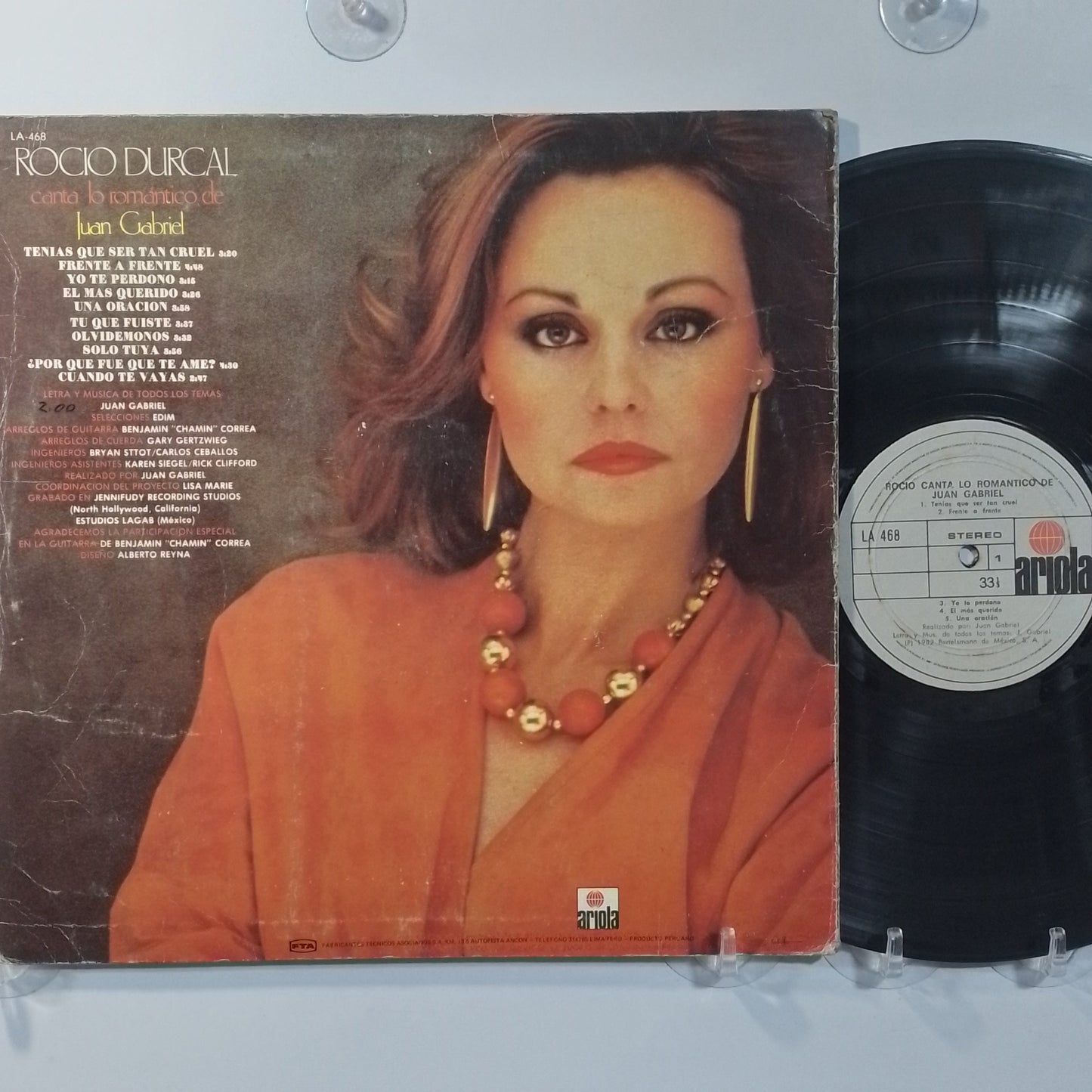 lp Rocio durcal Canta lo Romantico de Juan Gabriel made peru 1982 latin pop