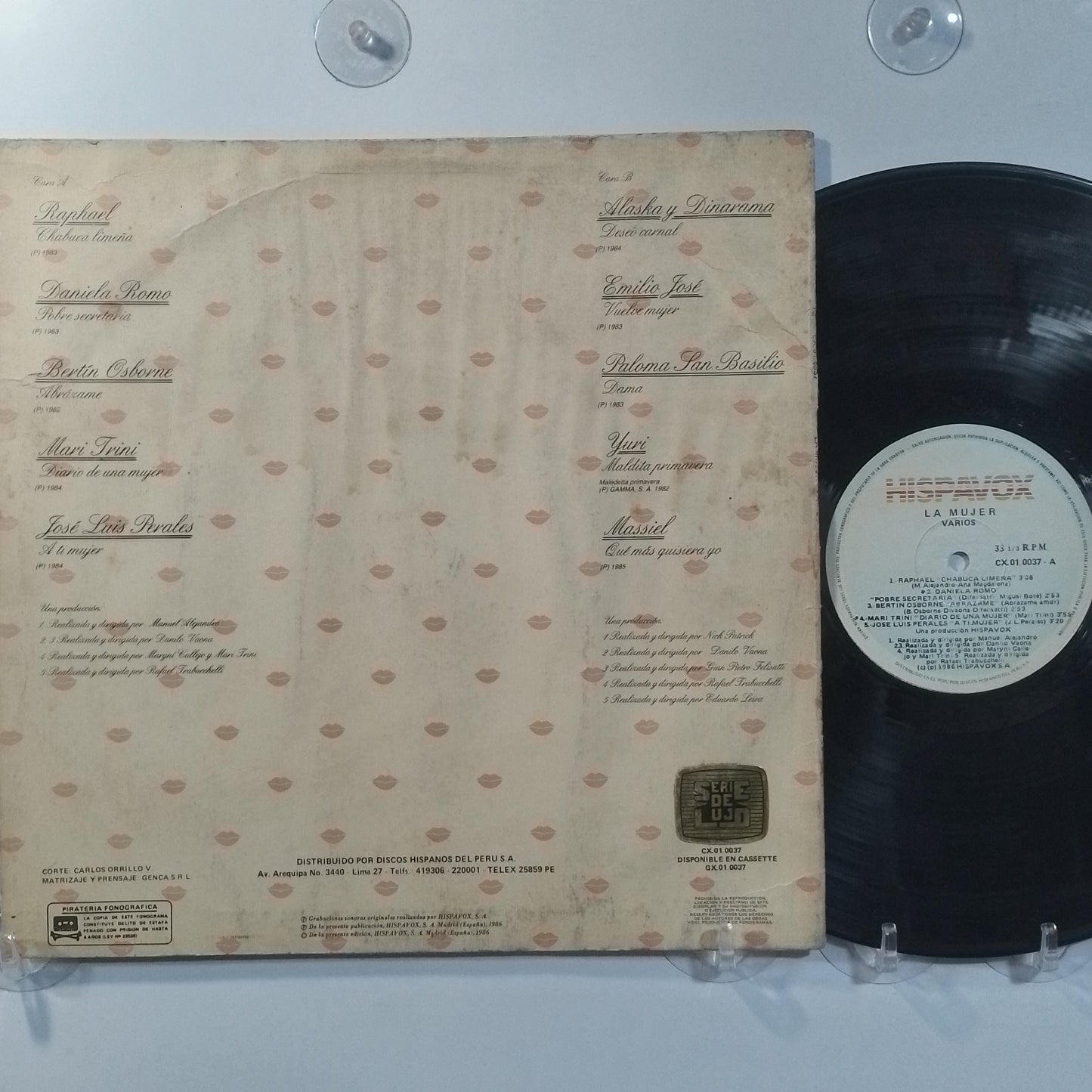 lp La Mujer alaska y dinarama yuri raphael varios made peru 1987 latin pop